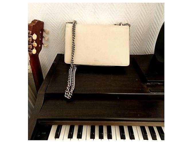 Borsa Gucci in pelle beige - vista 6
