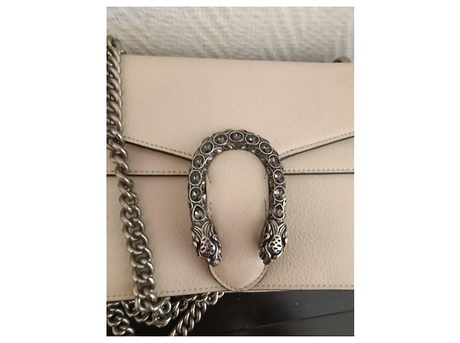 Borsa Gucci in pelle beige - vista 8