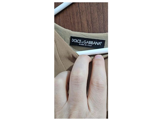 Beige Viskose-Mix Kleid Dolce & Gabbana Größe 44 - Ansicht 2