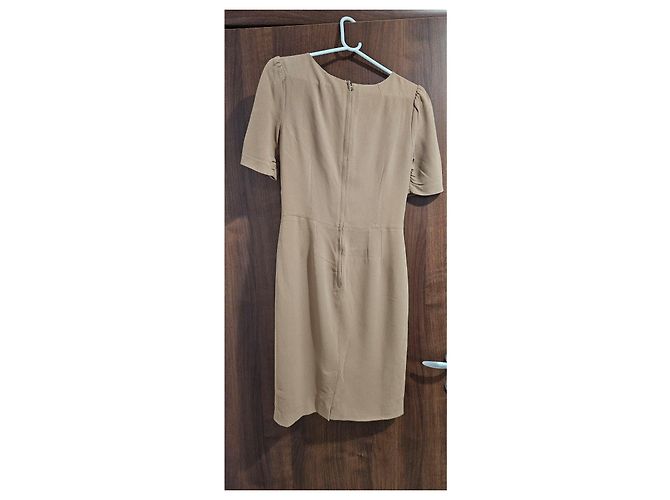 Beige Viskose-Mix Kleid Dolce & Gabbana Größe 44 - Ansicht 4