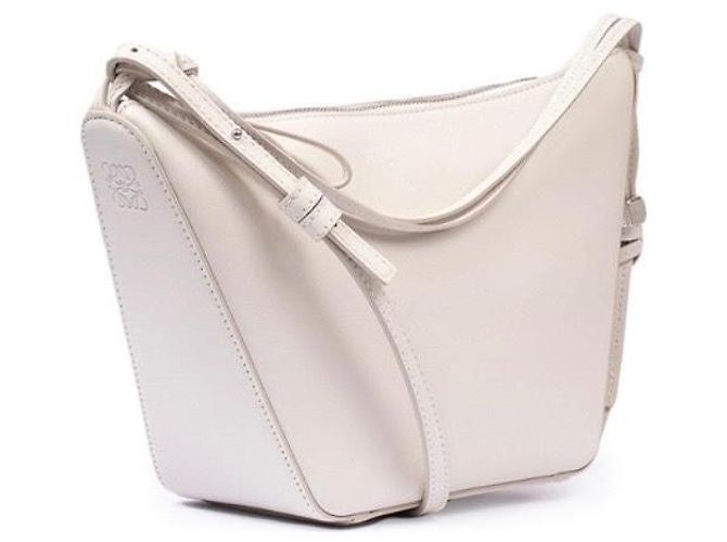 Borsa in pelle Hammock Hobo LOEWE Bianco - vista 3