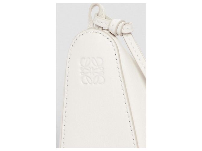Borsa in pelle Hammock Hobo LOEWE Bianco - vista 4