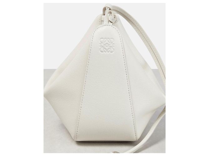 Borsa in pelle Hammock Hobo LOEWE Bianco - vista 6
