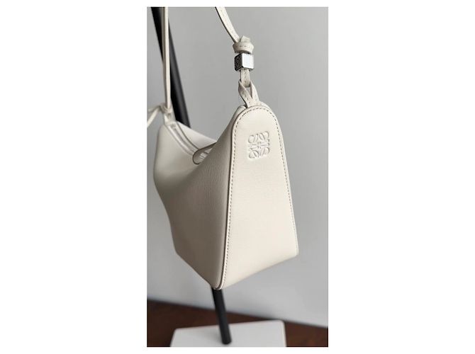Borsa in pelle Hammock Hobo LOEWE Bianco - vista 9