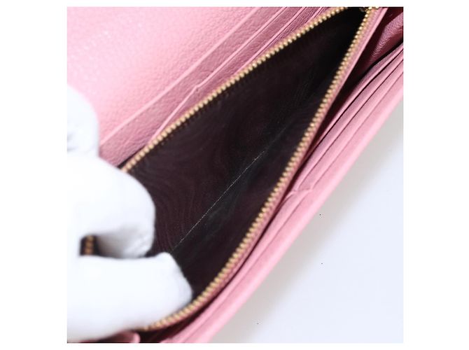 Lange Lederbörse in Rosa Authentisch Miu Miu ti3779 Pink - Ansicht 11