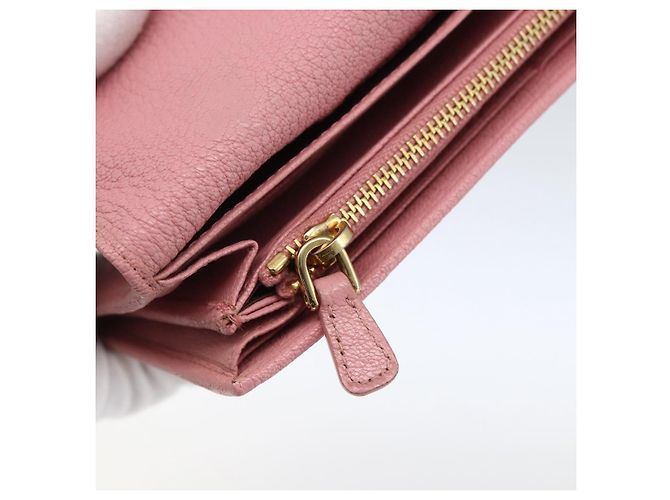 Lange Lederbörse in Rosa Authentisch Miu Miu ti3779 Pink - Ansicht 17
