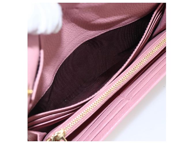 Lange Lederbörse in Rosa Authentisch Miu Miu ti3779 Pink - Ansicht 18