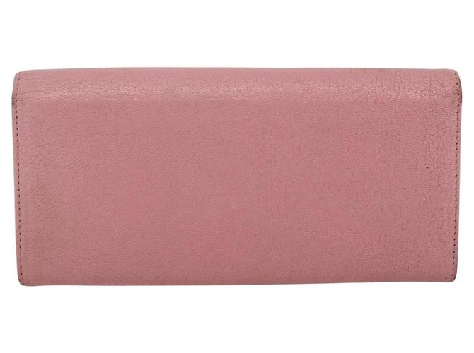 Lange Lederbörse in Rosa Authentisch Miu Miu ti3779 Pink - Ansicht 2