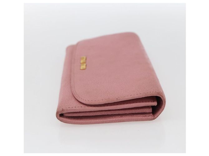 Lange Lederbörse in Rosa Authentisch Miu Miu ti3779 Pink - Ansicht 4