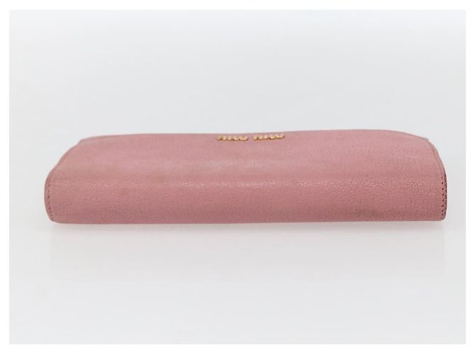 Lange Lederbörse in Rosa Authentisch Miu Miu ti3779 Pink - Ansicht 5