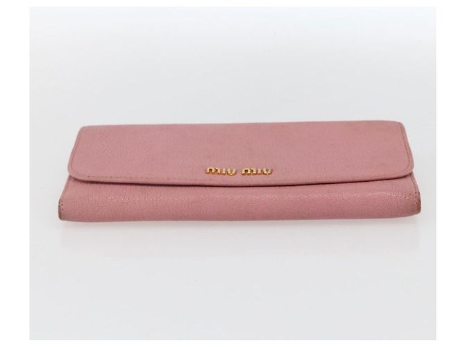 Lange Lederbörse in Rosa Authentisch Miu Miu ti3779 Pink - Ansicht 6