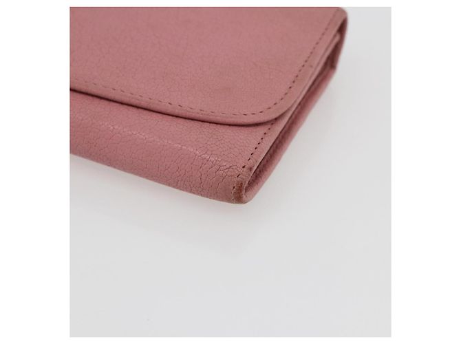 Lange Lederbörse in Rosa Authentisch Miu Miu ti3779 Pink - Ansicht 7
