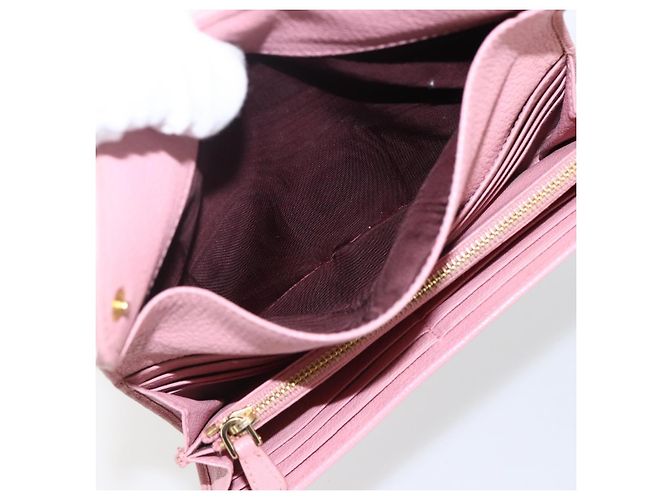 Lange Lederbörse in Rosa Authentisch Miu Miu ti3779 Pink - Ansicht 9