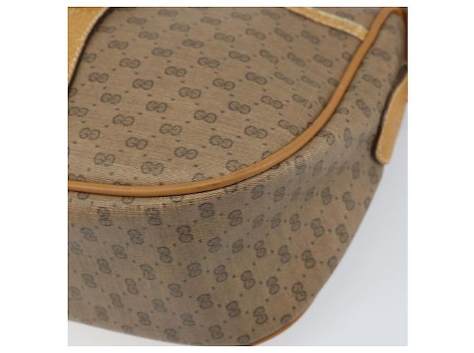 Borsa Sherry Line in PVC Beige e Oro Micro GG Supreme di GUCCI 89 02 032 Auth bs33296 D'oro - vista 14