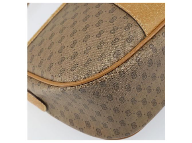 Borsa Sherry Line in PVC Beige e Oro Micro GG Supreme di GUCCI 89 02 032 Auth bs33296 D'oro - vista 15