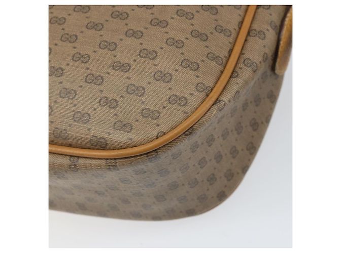 Borsa Sherry Line in PVC Beige e Oro Micro GG Supreme di GUCCI 89 02 032 Auth bs33296 D'oro - vista 16