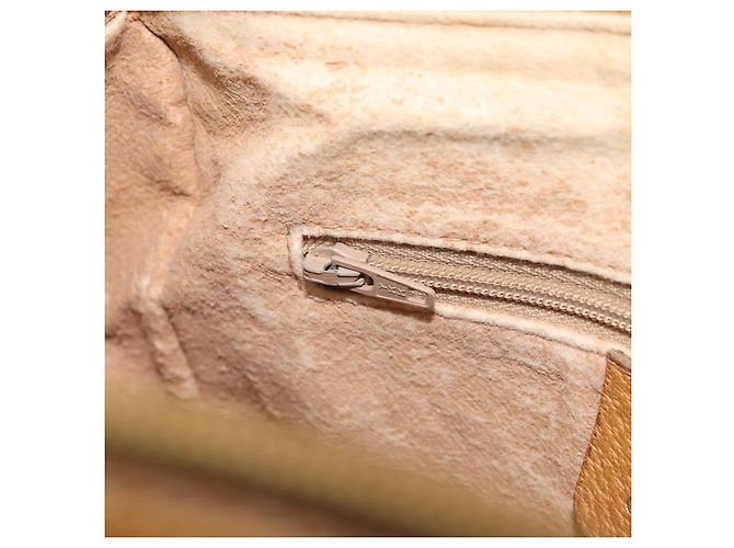 Borsa Sherry Line in PVC Beige e Oro Micro GG Supreme di GUCCI 89 02 032 Auth bs33296 D'oro - vista 22