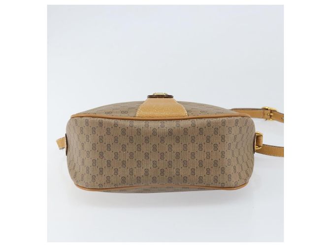 Borsa Sherry Line in PVC Beige e Oro Micro GG Supreme di GUCCI 89 02 032 Auth bs33296 D'oro - vista 5