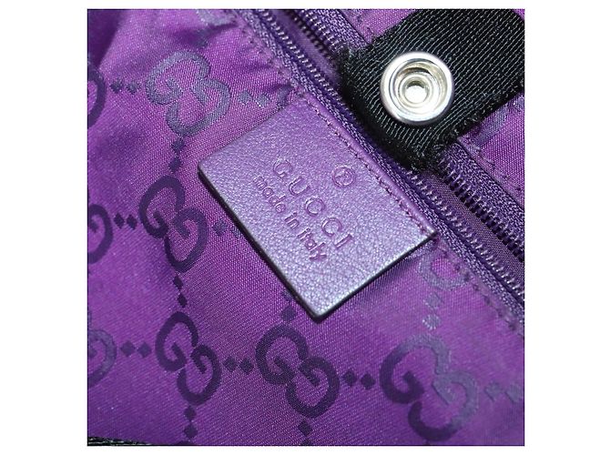 Sac à bandoulière GG en toile Gucci Nylon Violet 281487 Auth 169451 - vue 11