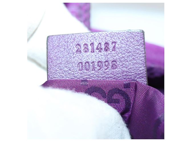 Sac à bandoulière GG en toile Gucci Nylon Violet 281487 Auth 169451 - vue 12