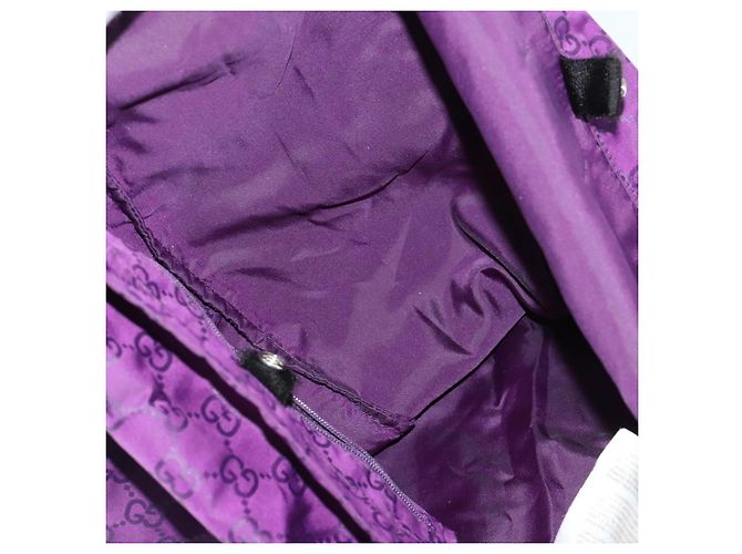 Sac à bandoulière GG en toile Gucci Nylon Violet 281487 Auth 169451 - vue 19