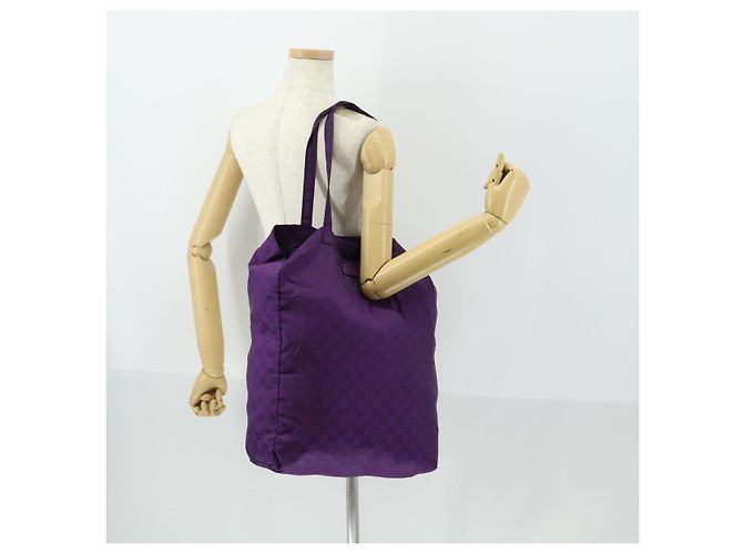 Sac à bandoulière GG en toile Gucci Nylon Violet 281487 Auth 169451 - vue 22