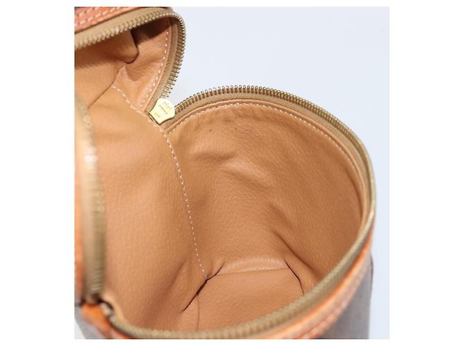 Céline Borsa a mano in tela Macadam CELINE in pelle PVC marrone oro Auth BA10398 D'oro - vista 20