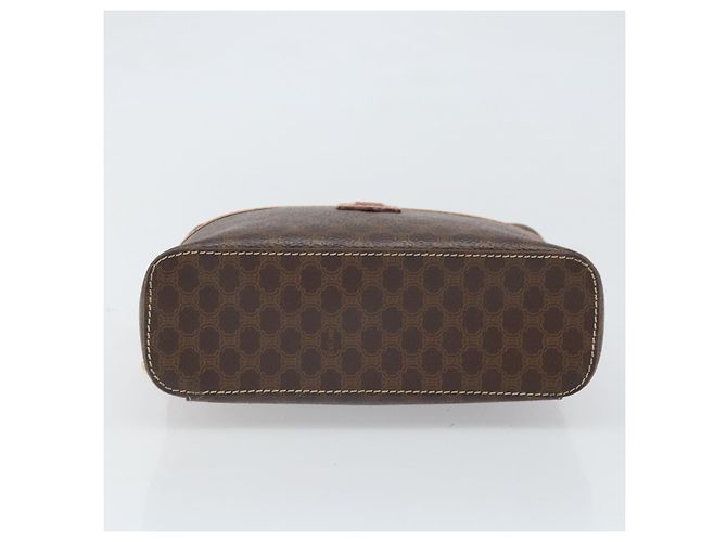 Céline Borsa a mano in tela Macadam CELINE in pelle PVC marrone oro Auth BA10398 D'oro - vista 5