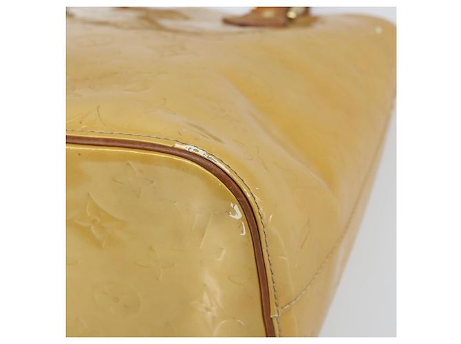 LOUIS VUITTON Borsa a Mano Monogram Vernis Houston Beige M91004 LV Auth 171942 - vista 14