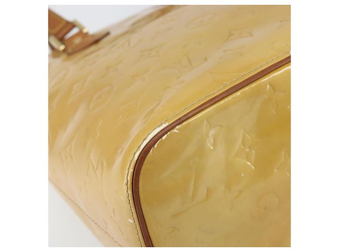 LOUIS VUITTON Borsa a Mano Monogram Vernis Houston Beige M91004 LV Auth 171942 - vista 15