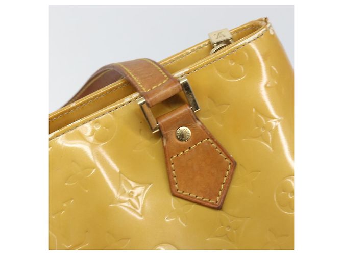 LOUIS VUITTON Borsa a Mano Monogram Vernis Houston Beige M91004 LV Auth 171942 - vista 18