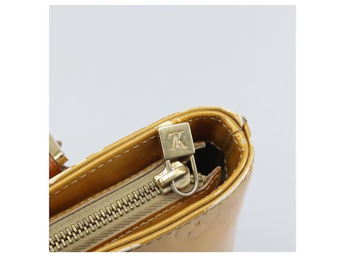 LOUIS VUITTON Borsa a Mano Monogram Vernis Houston Beige M91004 LV Auth 171942 - vista 19