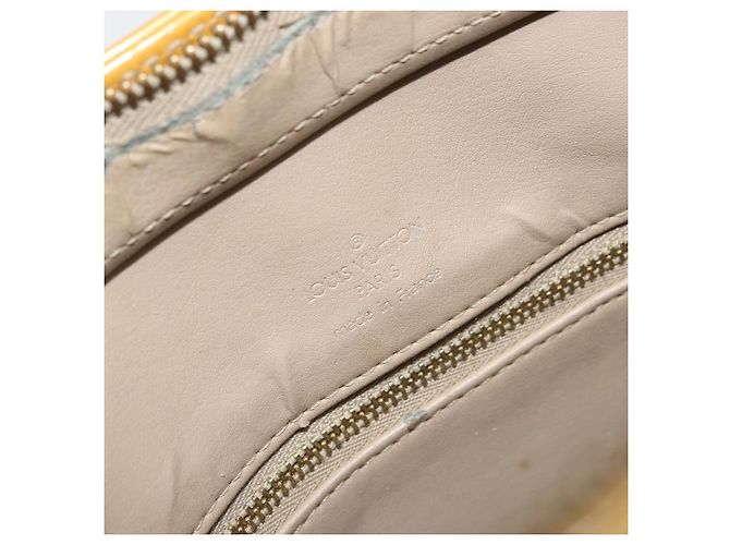 LOUIS VUITTON Borsa a Mano Monogram Vernis Houston Beige M91004 LV Auth 171942 - vista 20
