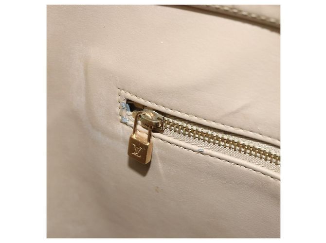 LOUIS VUITTON Borsa a Mano Monogram Vernis Houston Beige M91004 LV Auth 171942 - vista 23