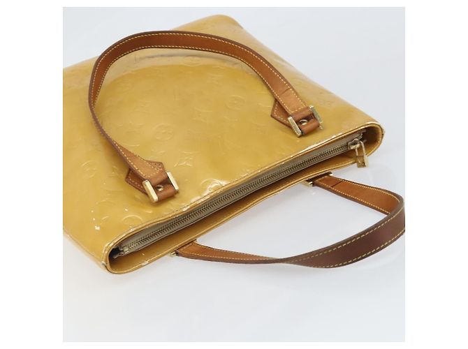 LOUIS VUITTON Borsa a Mano Monogram Vernis Houston Beige M91004 LV Auth 171942 - vista 6