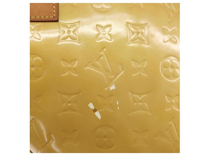 LOUIS VUITTON Borsa a Mano Monogram Vernis Houston Beige M91004 LV Auth 171942 - vista 9