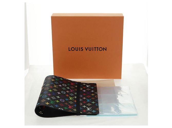LOUIS VUITTON Multicolor Binder Black LV Auth BA10558SM - view 12