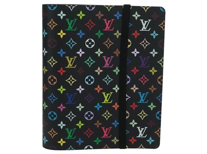 LOUIS VUITTON Multicolor Binder Black LV Auth BA10558SM - view 13