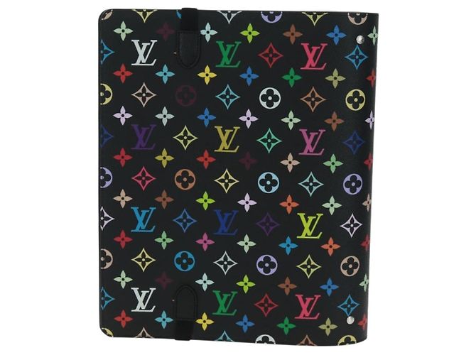 LOUIS VUITTON Multicolor Binder Black LV Auth BA10558SM - view 2