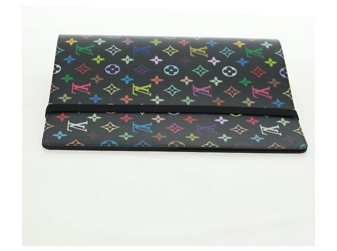 LOUIS VUITTON Multicolor Binder Black LV Auth BA10558SM - view 3