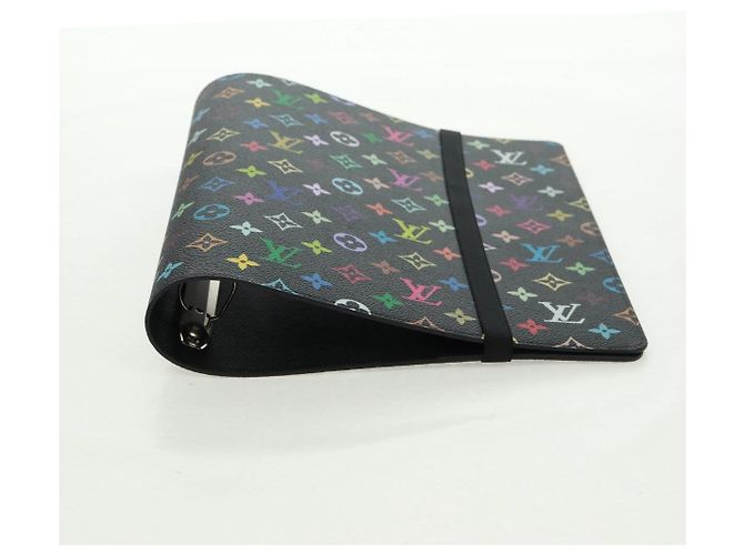 LOUIS VUITTON Multicolor Binder Black LV Auth BA10558SM - view 6