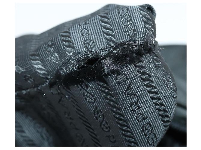 Borsa a Spalla PRADA Nylon Nero Argento Autentica ep13020 - vista 11