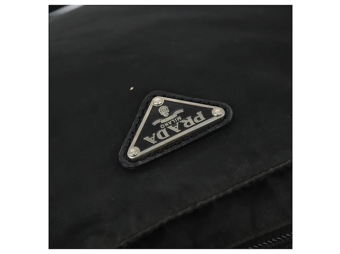 Borsa a Spalla PRADA Nylon Nero Argento Autentica ep13020 - vista 18