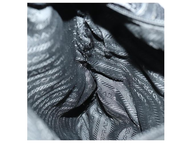 Borsa a Spalla PRADA Nylon Nero Argento Autentica ep13020 - vista 19