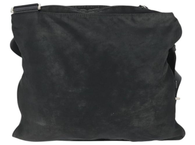 Borsa a Spalla PRADA Nylon Nero Argento Autentica ep13020 - vista 2