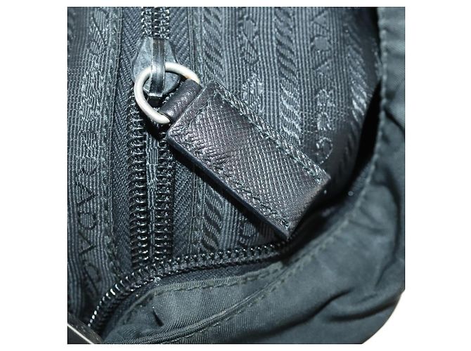 Borsa a Spalla PRADA Nylon Nero Argento Autentica ep13020 - vista 22