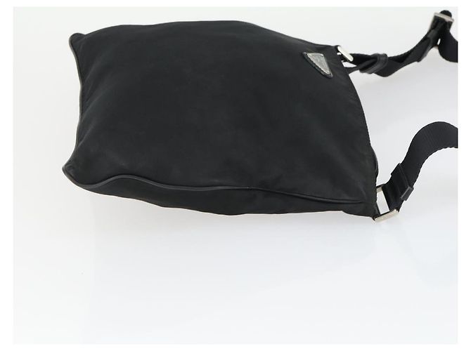 Borsa a Spalla PRADA Nylon Nero Argento Autentica ep13020 - vista 3