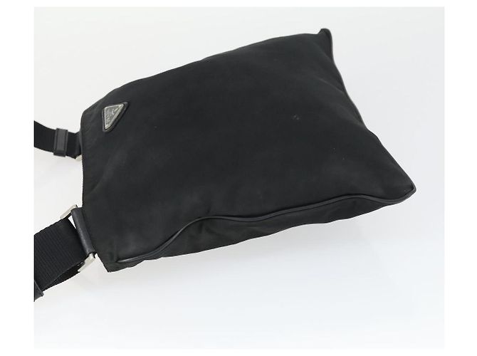 Borsa a Spalla PRADA Nylon Nero Argento Autentica ep13020 - vista 4