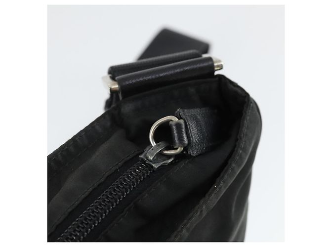 Borsa a Spalla PRADA Nylon Nero Argento Autentica ep13020 - vista 9
