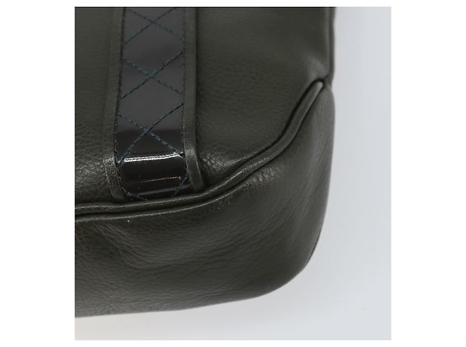 Borsa a Spalla in Pelle Khaki Oro BURBERRY Auth hk3489 D'oro Cachi - vista 15